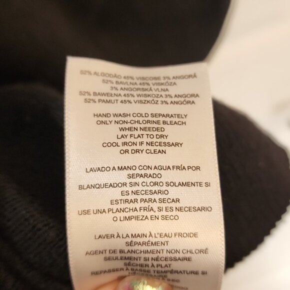 Michael Kors Black Sweater with Silver Zipper Accents. Size M. - Picture 7 of 7